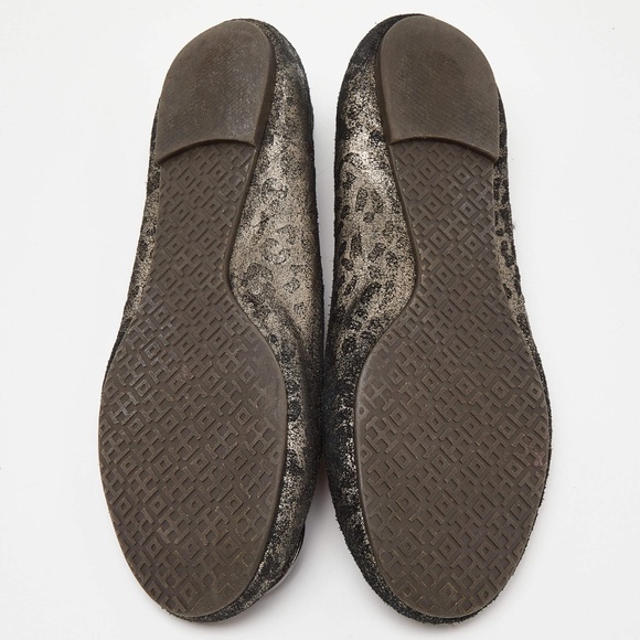 NIB Tory Burch Ballet Flats - Reva POWDERED CHEETAH PRINT gray - Picture 8 of 8